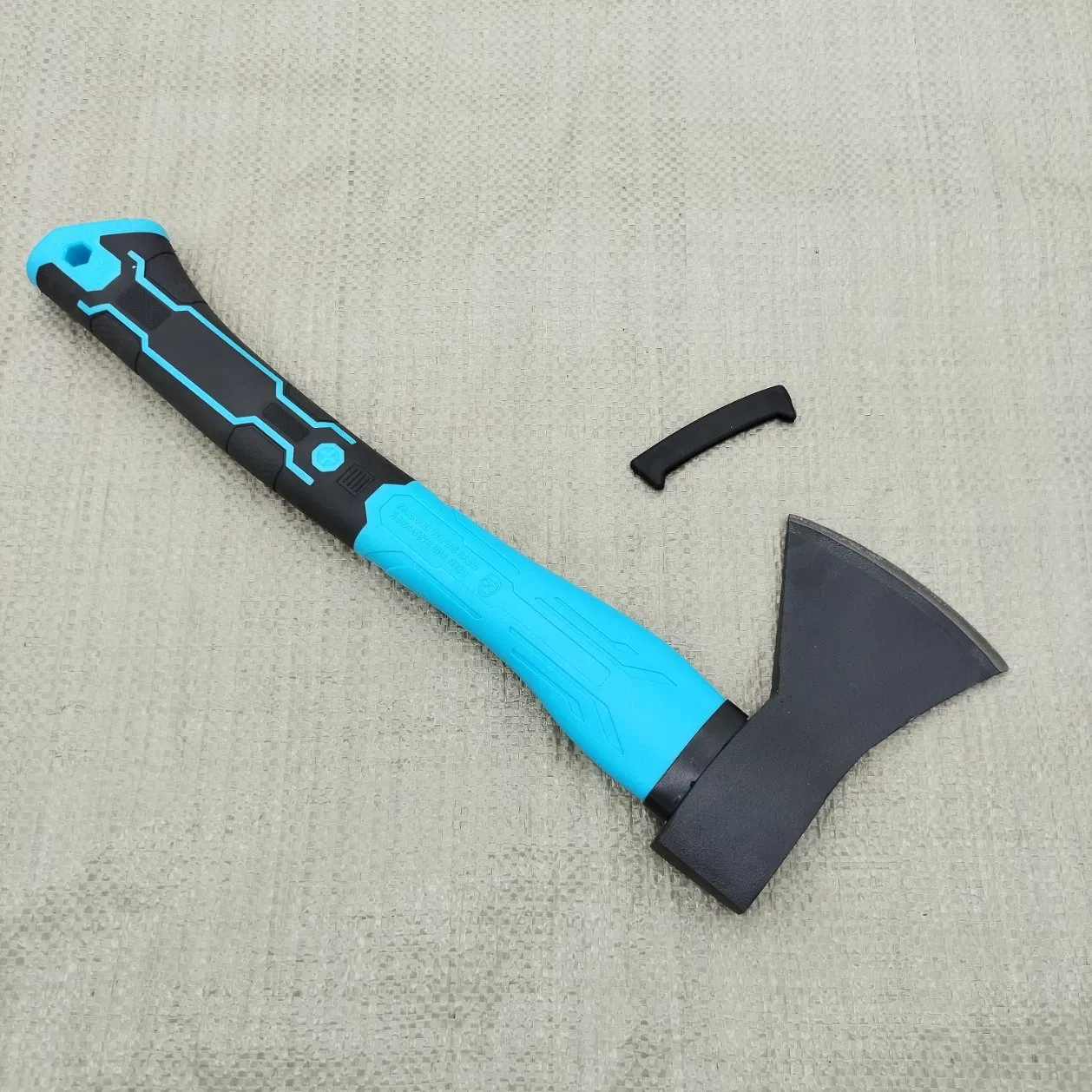 Customized Logo 613 Type 500g 600g 800g Soft TPR Handle Flat and Chopping Head Polished Die Forged Steel Splitting Axes