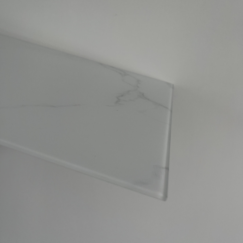 Premium Marble Coated Toughened Glass for Smart Appliance Covers