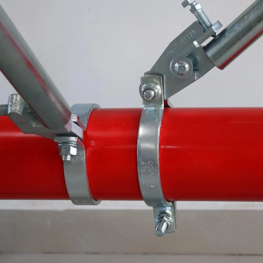Seismic Conduit Clamp - Galvanized Loop Pipe Bracing for Electrical/Fire Protection Tubes