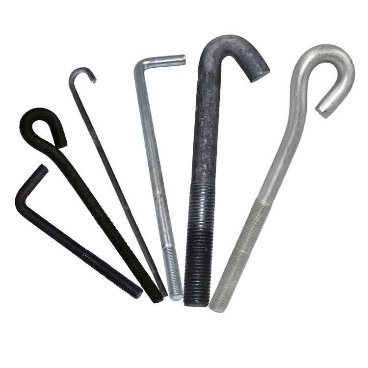 Mild Steel M36 L-Bend Anchor for Concrete Bolts Sturdy L-Shape Foundation Bolt