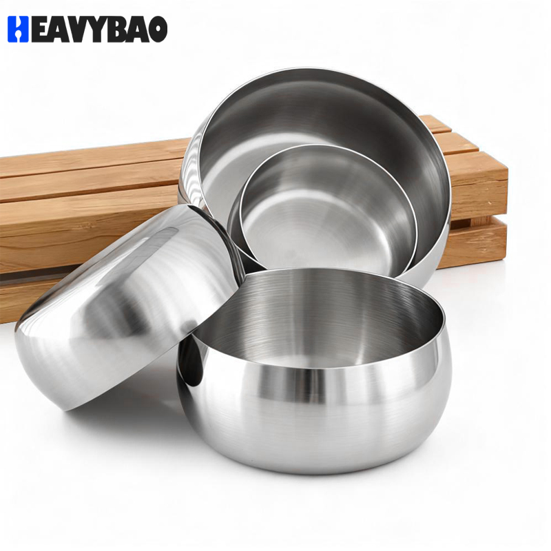 Heavybao Qatar Turkey Saudi Arabia Middle East Commercial Restaurant Kitchen Stainless Steel Salad Mixing Bowl