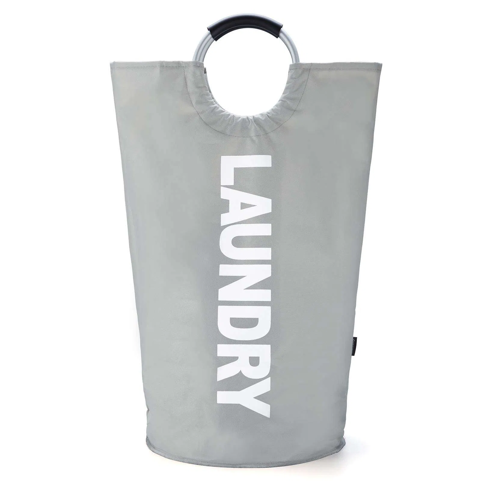 Independent Portable Home Organization Folding Laundry Basket with Extended Handle