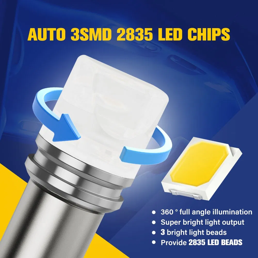 Светодиодная лампа BKR Ba9s для авто, 3SMD, 12-24V