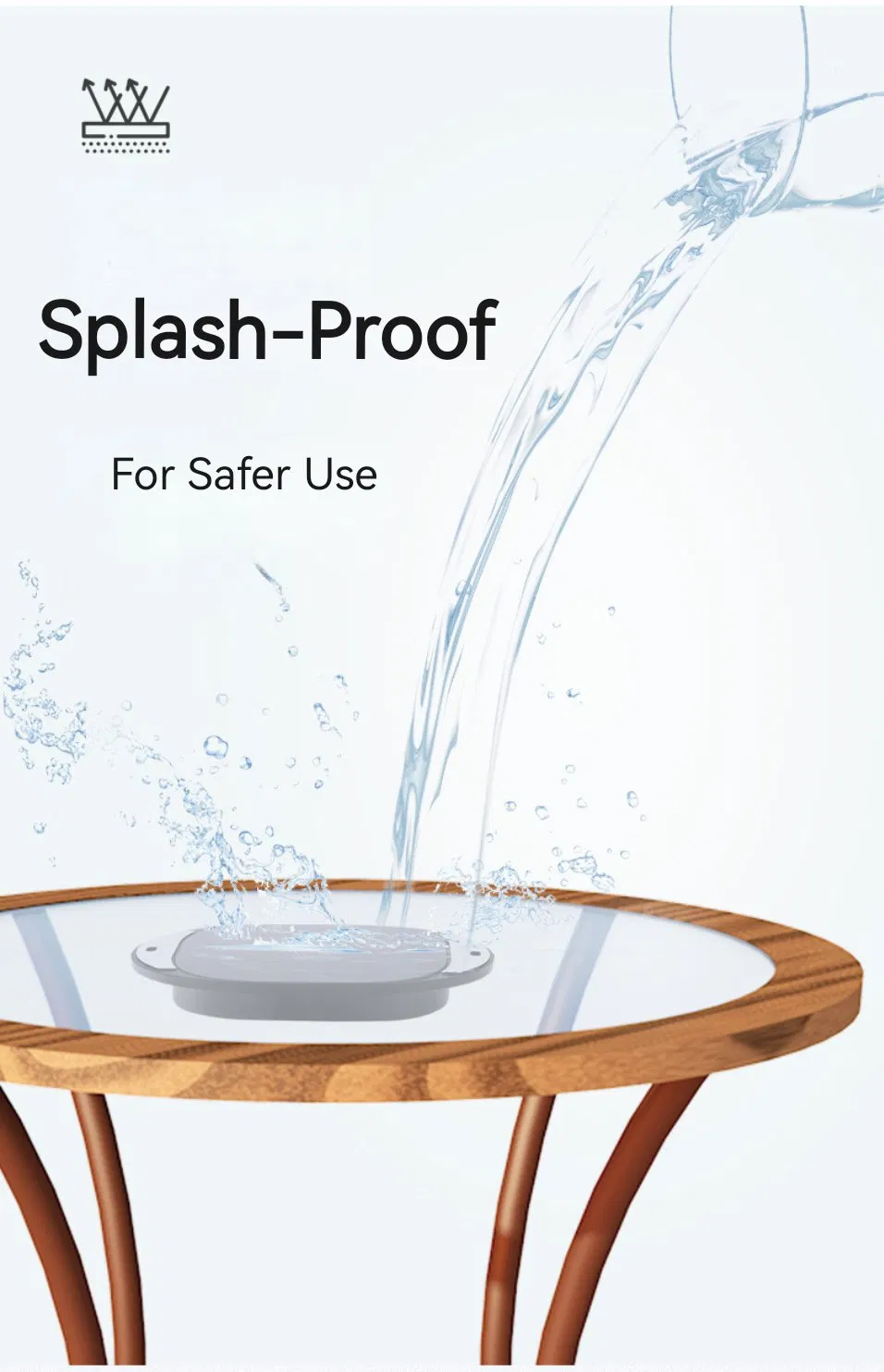 Беспроводная док-станция скрытого монтажа ANSSIN, 20мм