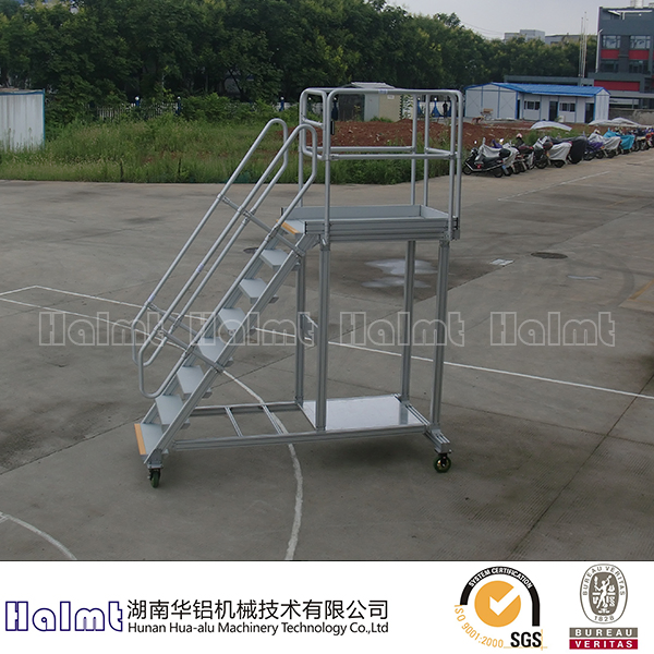 Customized Industrial Aluminium Platform Step Ladders