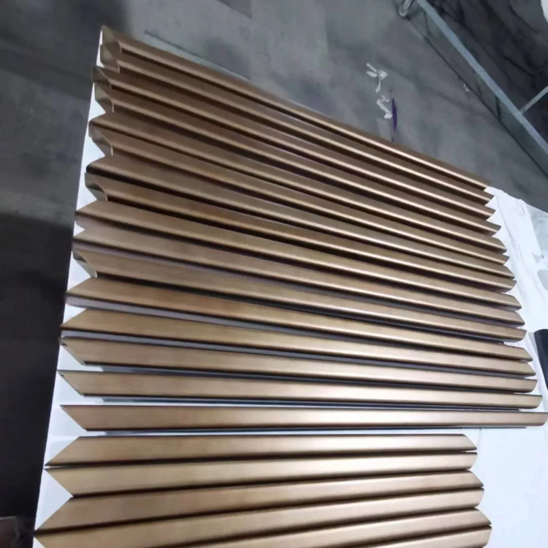 Decoration Material Stainless Steel Pipe in PVD Bronze Color