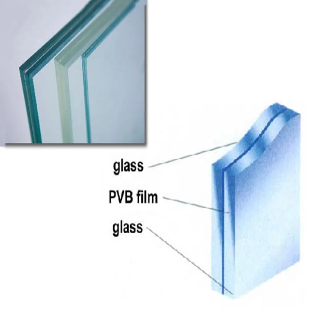 6.38mm-80mm Wholesale Clear Tempered Laminated Glass