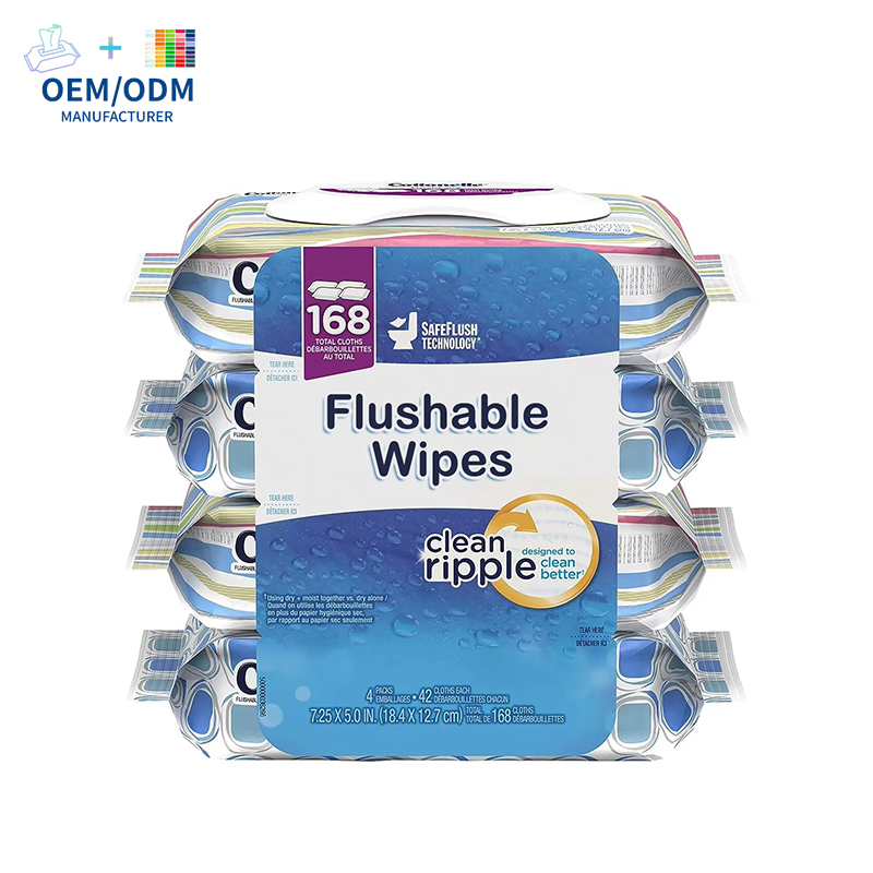 OEM/ODM Factory Directly Selling Free Sample Flushable Wet Wipes Wet Toilet Paper