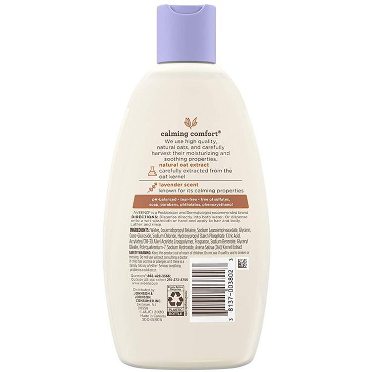 Custom Baby Calming Comfort Bath & Wash with Natural Oat Extract