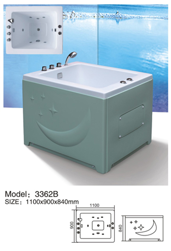 Детская ванночка с пузырьками для малышей