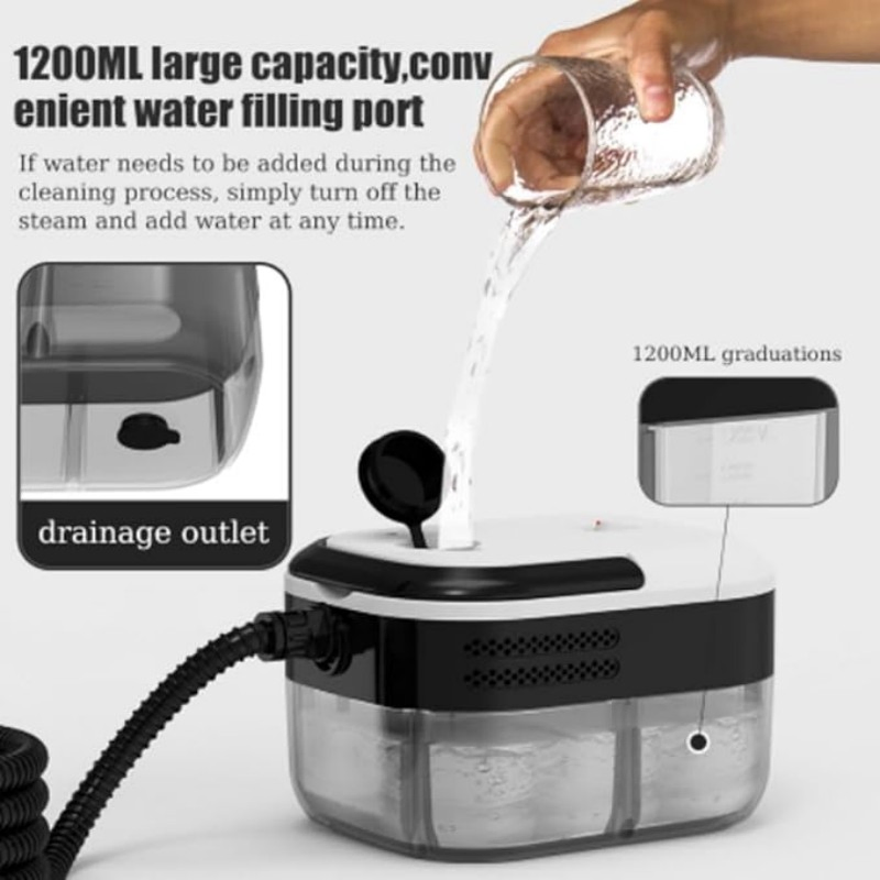 Multifunctional High Pressure Steam Cleaner 1500W Commercial Car Cleaning Machine Air Conditioning Home Kitchen Hood Cleaner