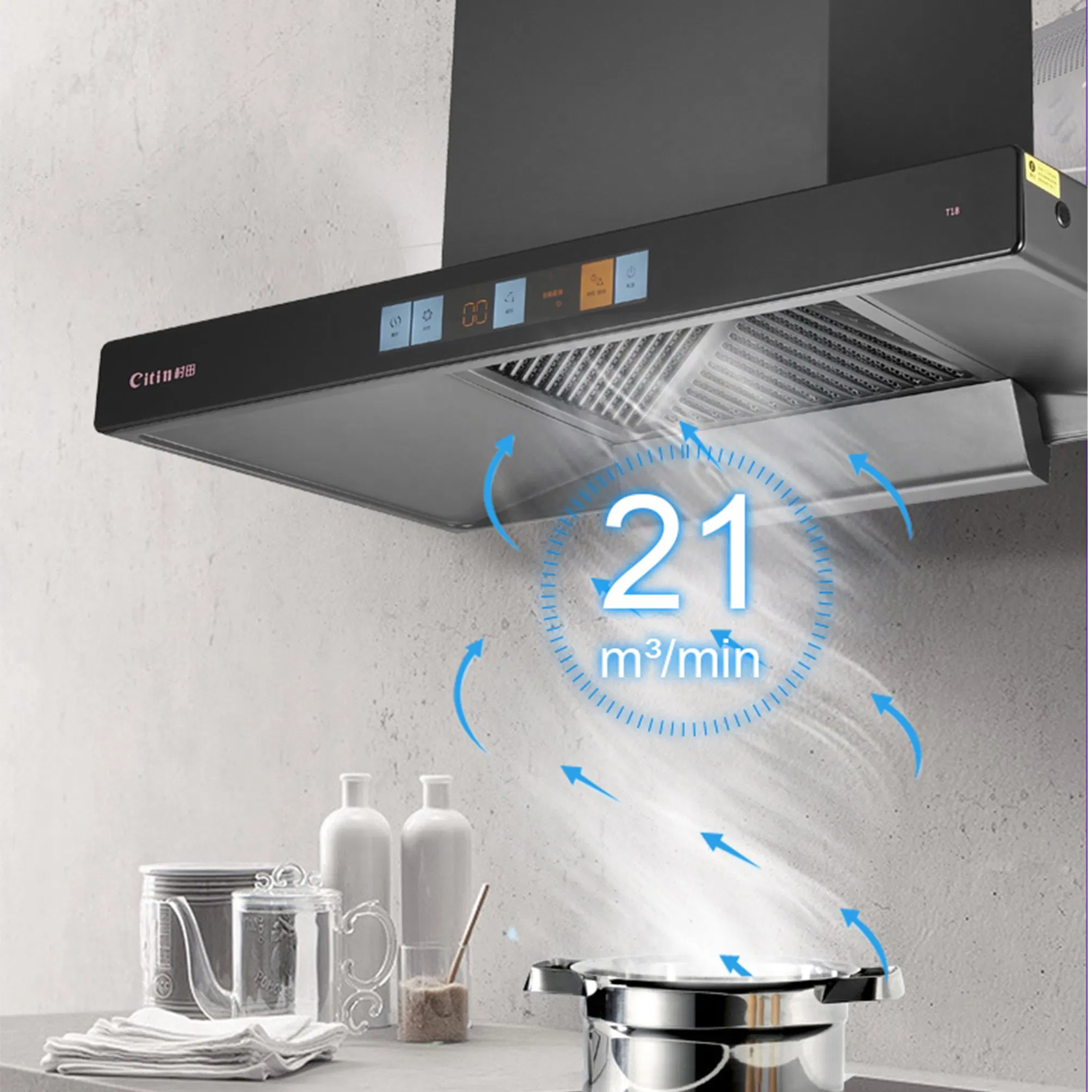 Commercial T-Type Range Hood T Shape Range Hood