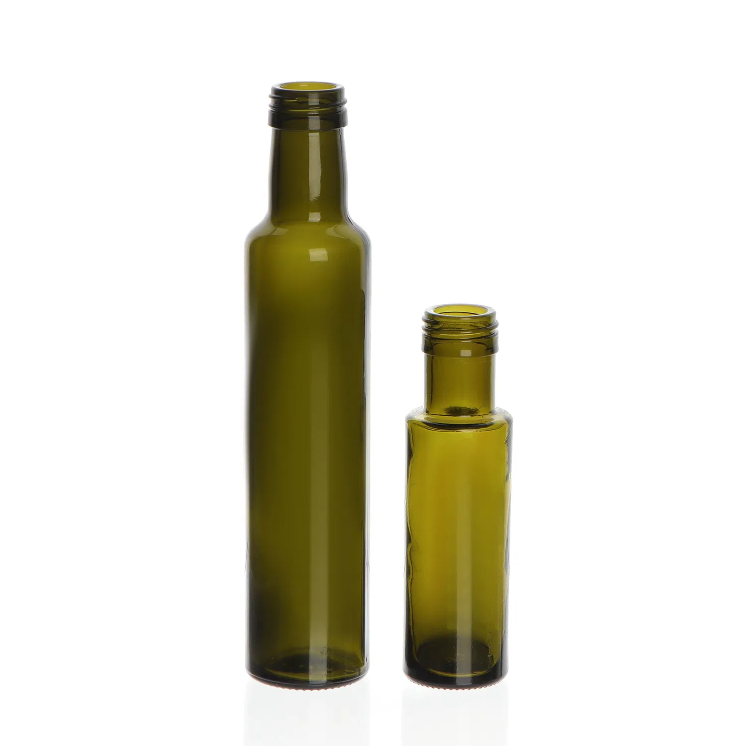 250ml 750ml Dark Green Clear Round Glass Olive Oil Bottles with Cap