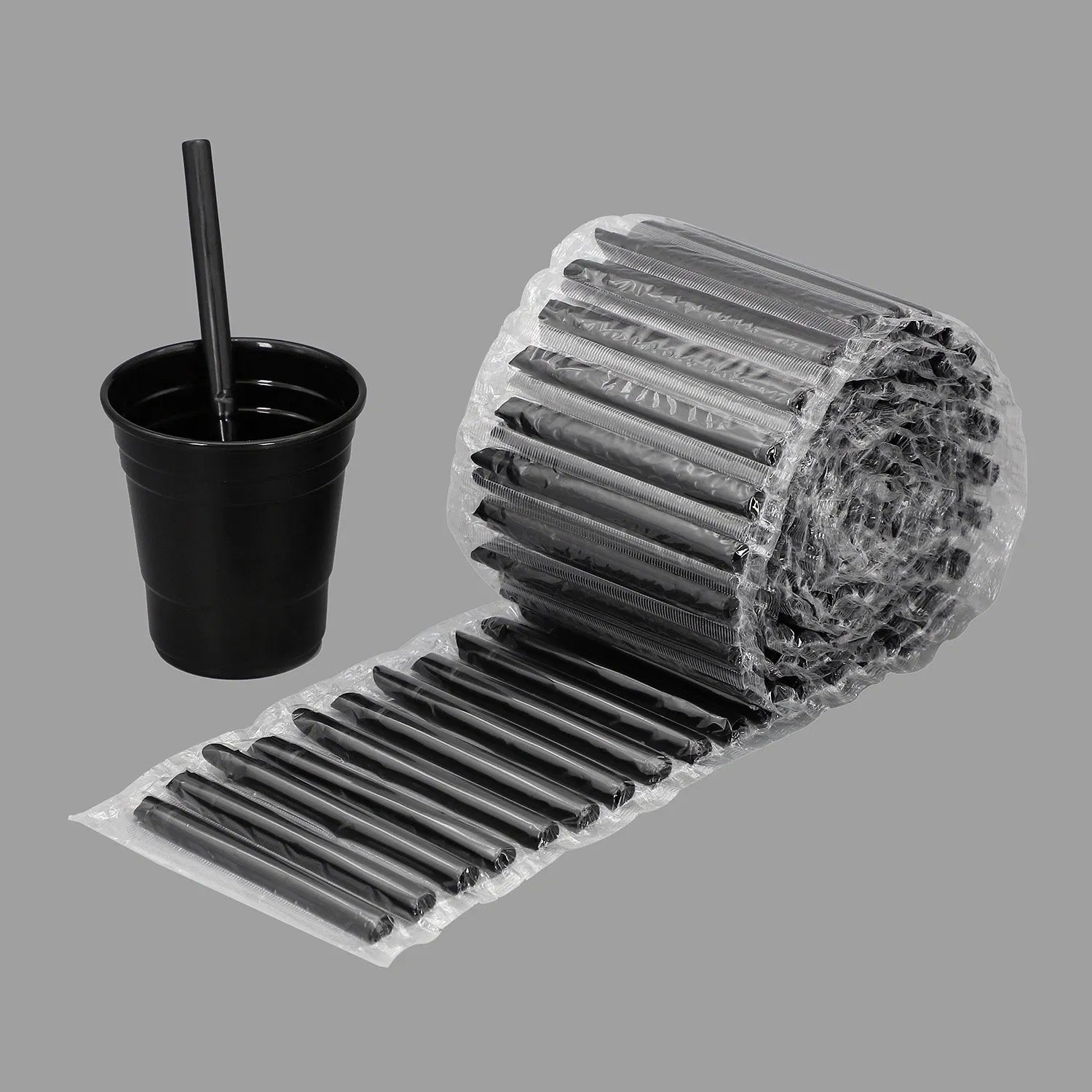 Customized Food Grade Plastic with Telescopic Straw, Standard Size 6*154mm, 6*185mm, Available in Various Diameters and Colors for Milk Tea, Drinking, Party.