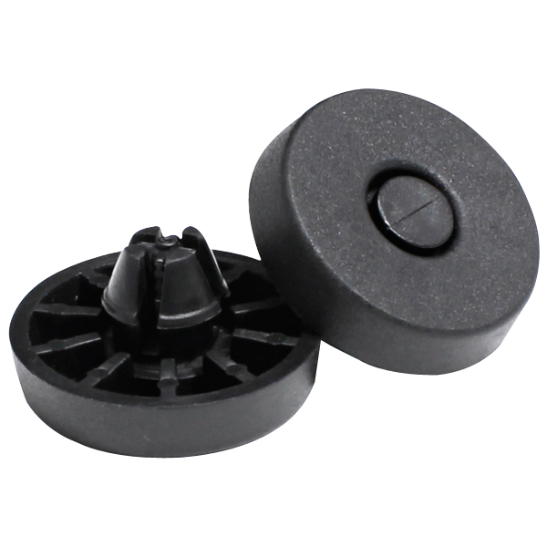 Амортизирующая ножка 23мм, штифтовая, черная