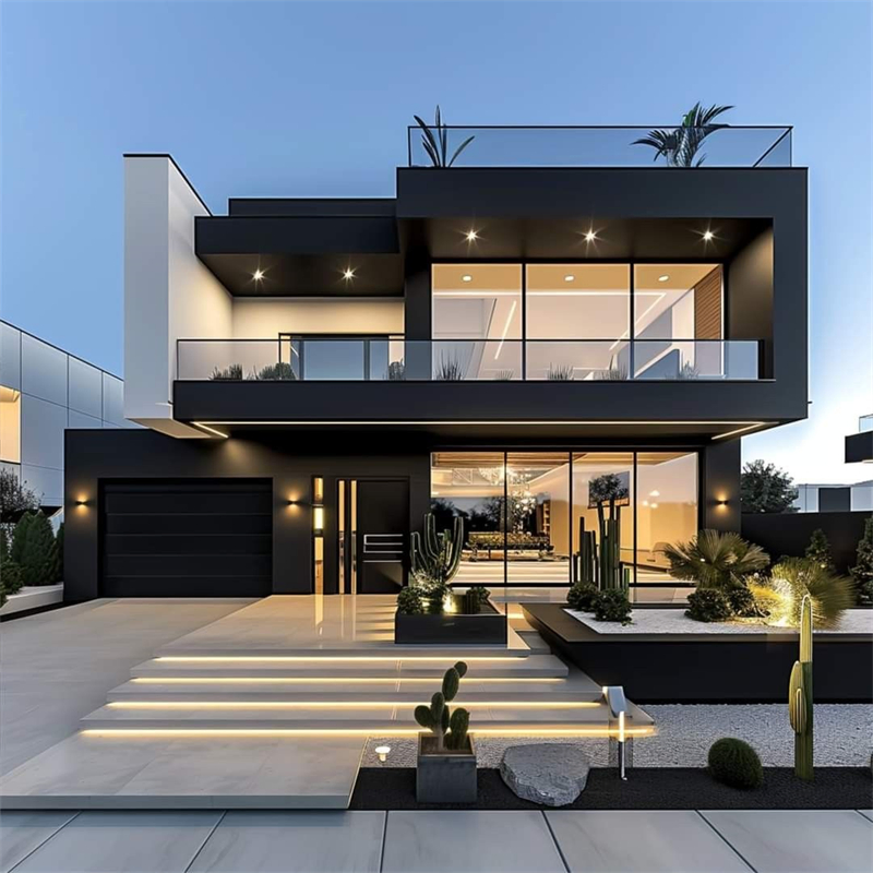 Modern Premium Aluminum U Channel Clamp Glass Balustrade Railing Design