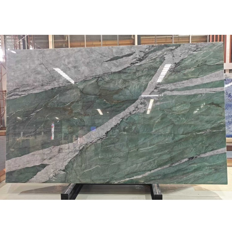 Hot Sales Supplier Wholesale Green Jade Marble Slab Bathroom Aesthetics Apartment Villas Hotel Decor