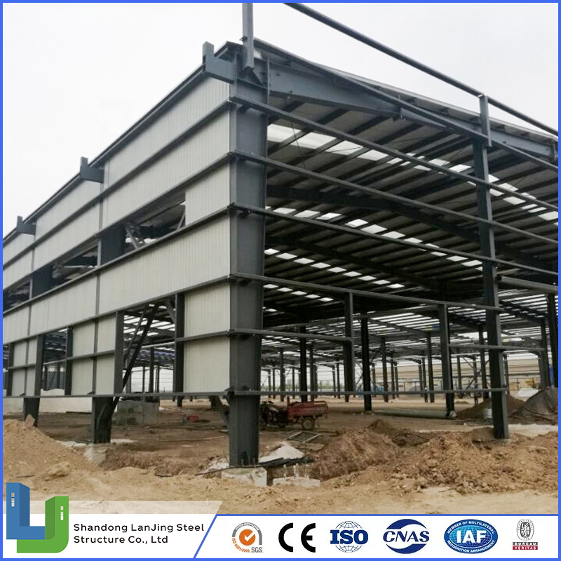 Fabrication Conventional Large-Span H Columns Beams Welding Galvanized High Quality Structure for Warehouse Workshop Hangar Garage