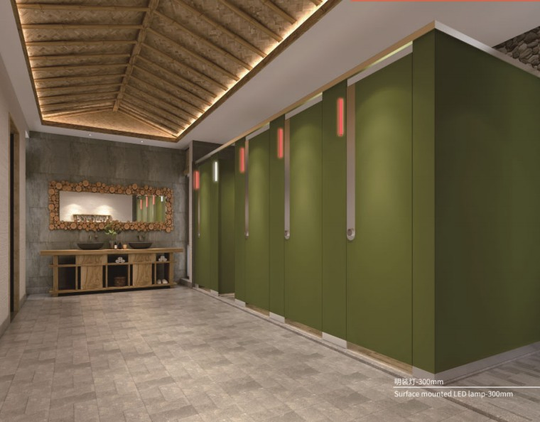 Waterproof 27mm Aluminum Honeycomb HPL Toilet Partition