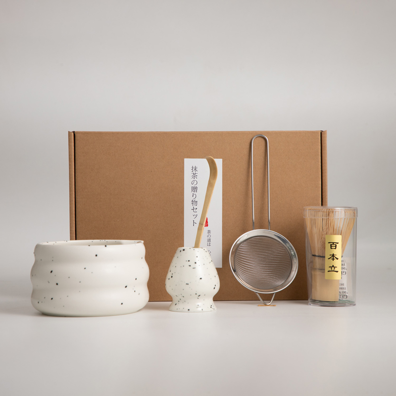 High Quality Ceramic Matcha Bowl Set Bamboo Tea & Coffee Bowl Brush Quality Matcha Tea & Coffee Set