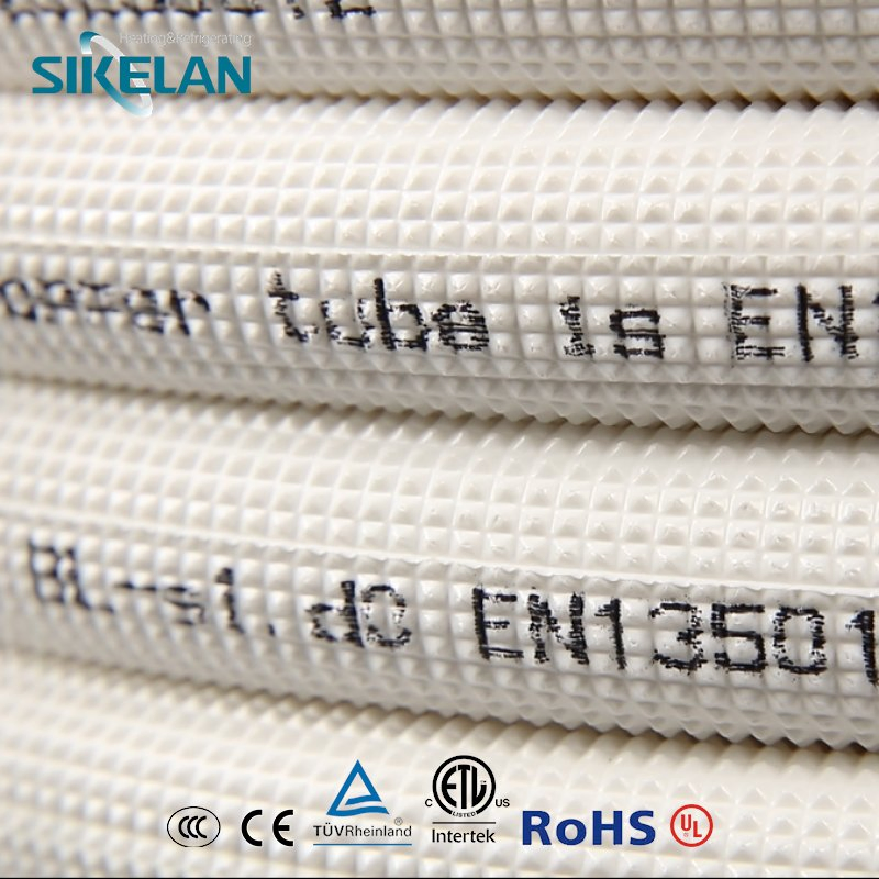 1/4" 3/8" 5/8" White Color AC Unit PE Coated Insulation Copper Pipe