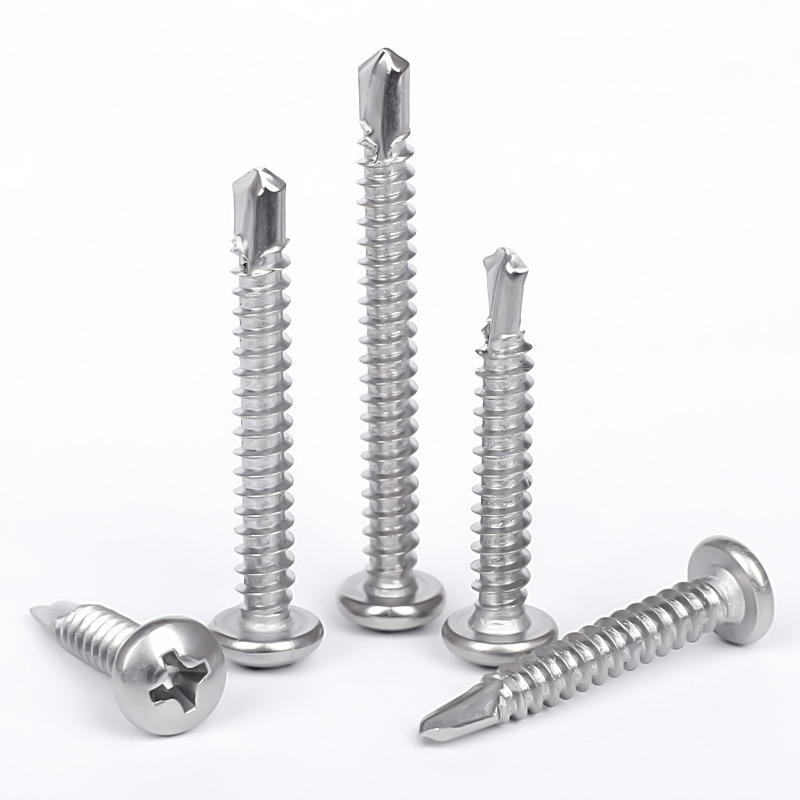 A2 A4 Phillips Pan Head Self Tapping Screws Stainless Steel Sheet Metal Tek Screws