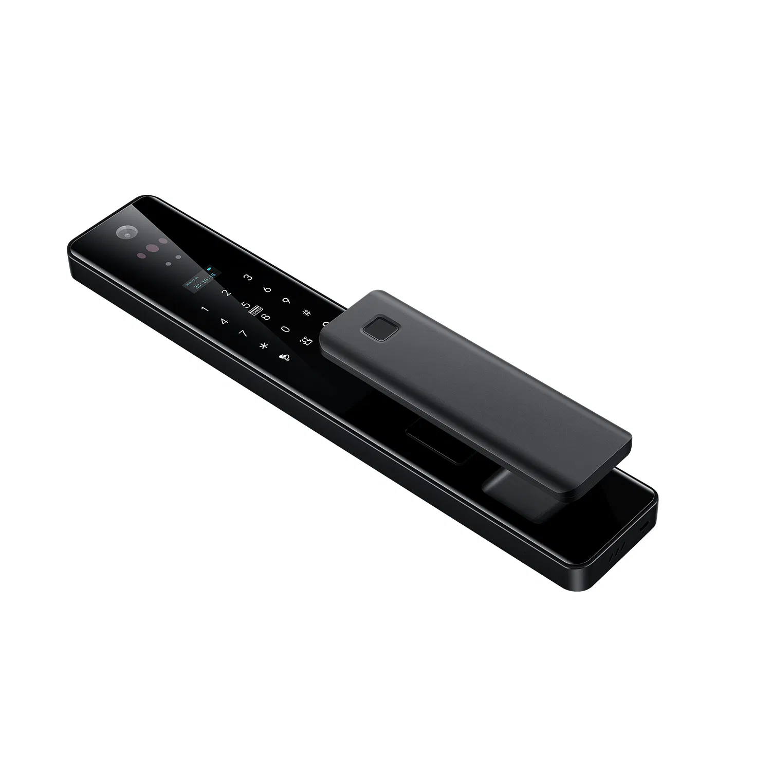 Aluminium Digital Tuya APP Password 3D Face Fingerprint Recognition Smart Lock