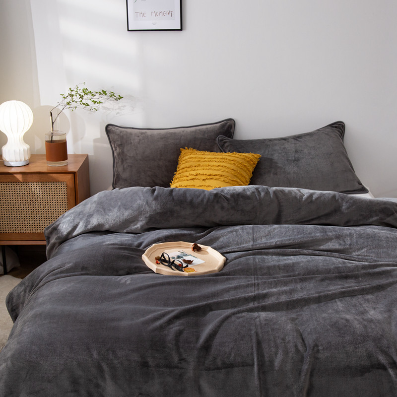 Soft Elegant Solid Color Lightweight Anti-Static Faux Fur Bed Blanket