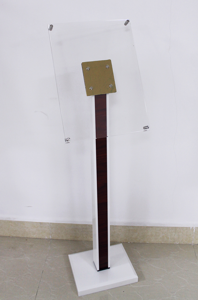 A3 Acrylic Metal Display Rack Brochure Holder Floor Stand