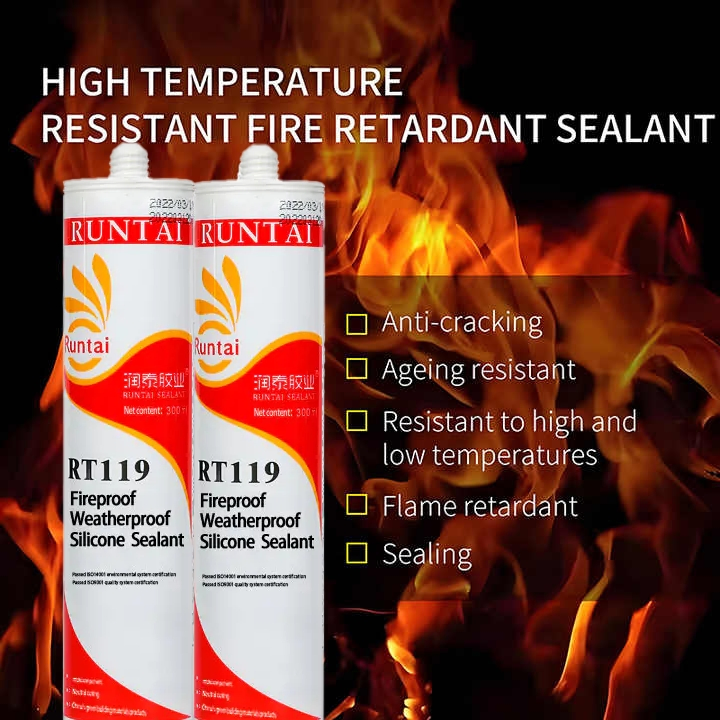 Premium Fireproof Silicone Sealant for Antibacterial Glass Use