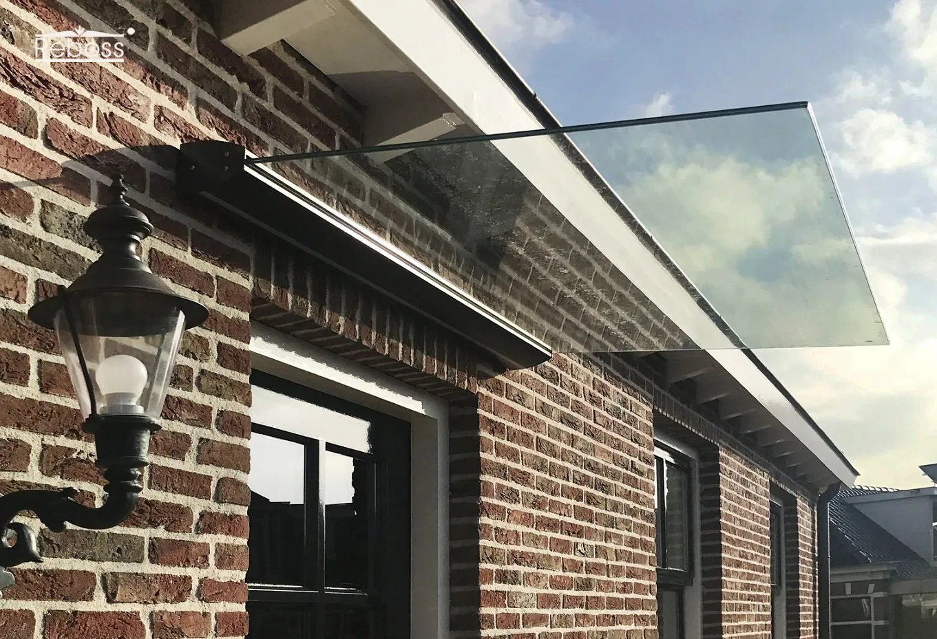 Top Design High Strength Outdoor Aluminum Bracket Glass Canopy