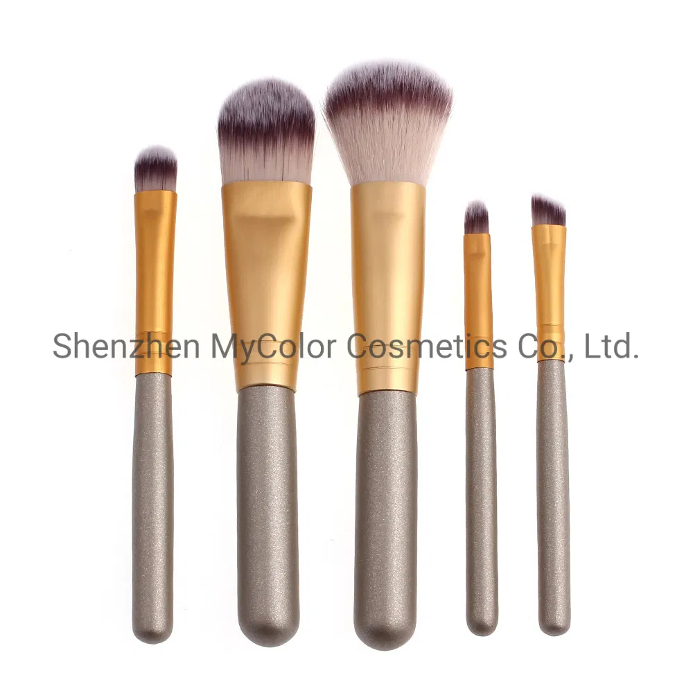Mycolor Private Label Make up Brushes 5PCS Travel Makeup Brush Kit Foundation Powder Eye Shadow