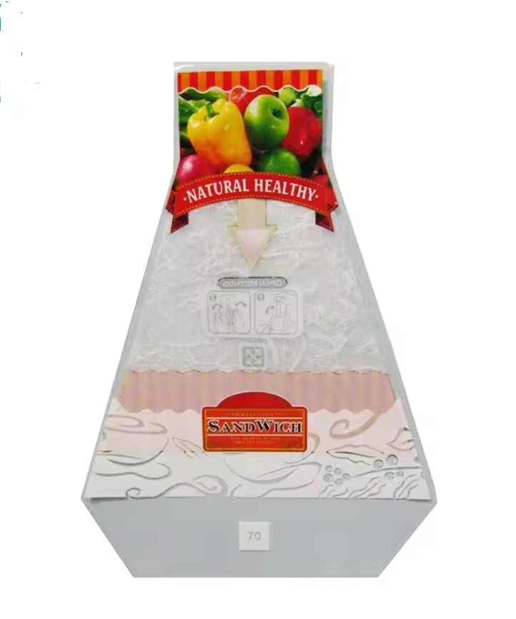 Transparent Eco Friendly Waterproof Plastic Sandwich Packaging Bag