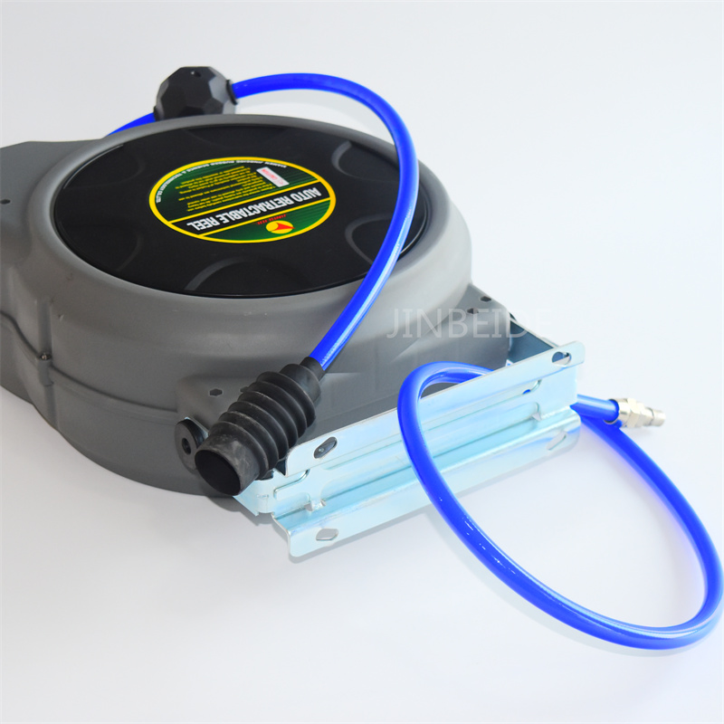 15 Meters Garden Hose Reel Retractable 50FT Automatic Telescopic Wall-Mounted Metal Steel Automatic Telescopic Air Hose Reel