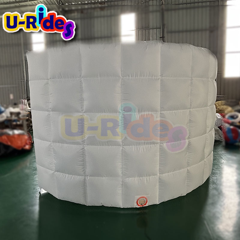 Portable LED White Straight Inflatable Wall Backdrop for Outdoor Events Parties 5m Tent with Blower Oxford Material Model Sale