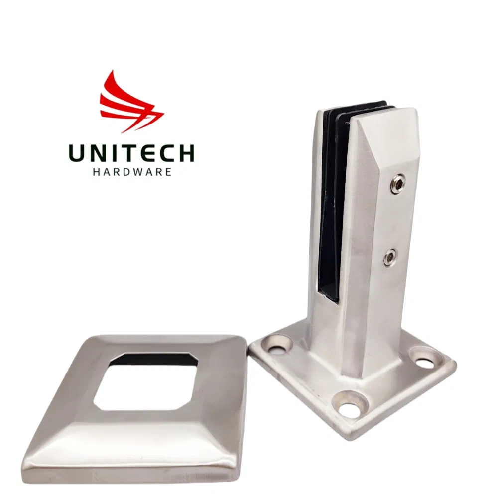 160mm Stainless Steel 304/316 Glass Spigot Glass Railing Wall Clamp Fitting