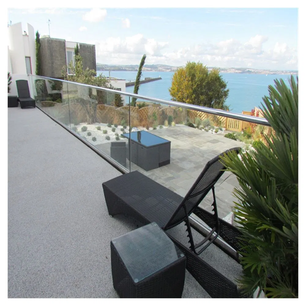 Prima Glass Railing Luxury Modern Design Style Stair U Channel Glass Railing