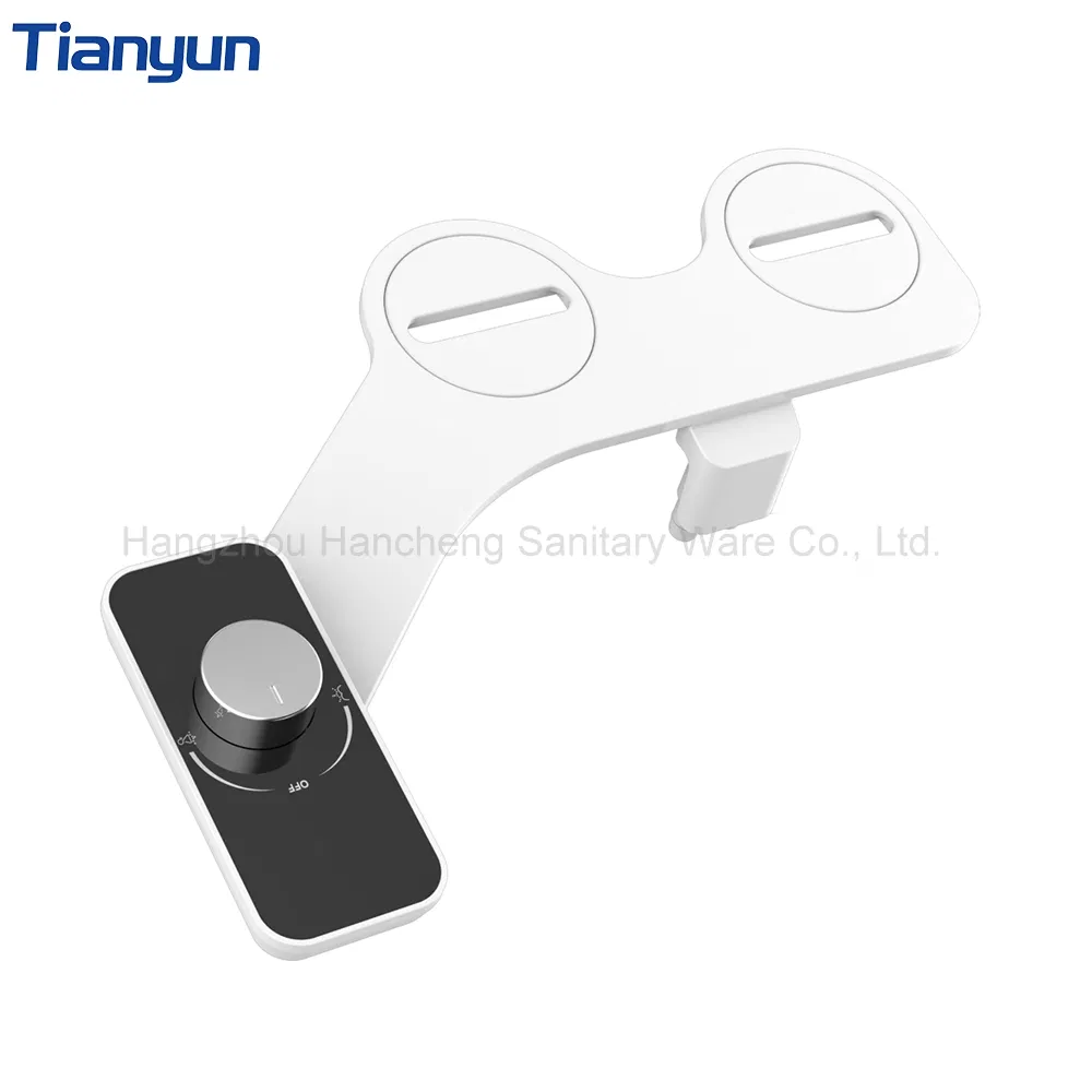 Manual Ultra-Thin Toilet Seat Bidet Modern Design Floor-Mounted Non-Electric Two Nozzle Bidet Attachment