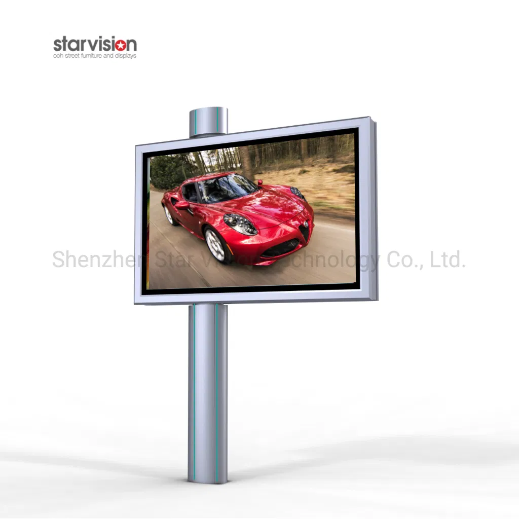 Double Sided Backlit Advertising Outdoor Waterproof Scrolling Billboard