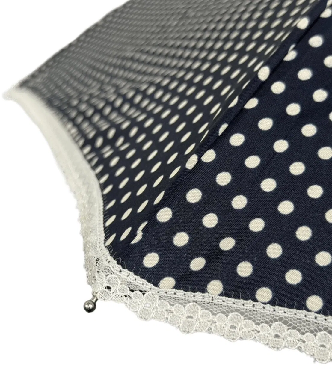 Зонт автоматический с кружевом, черный