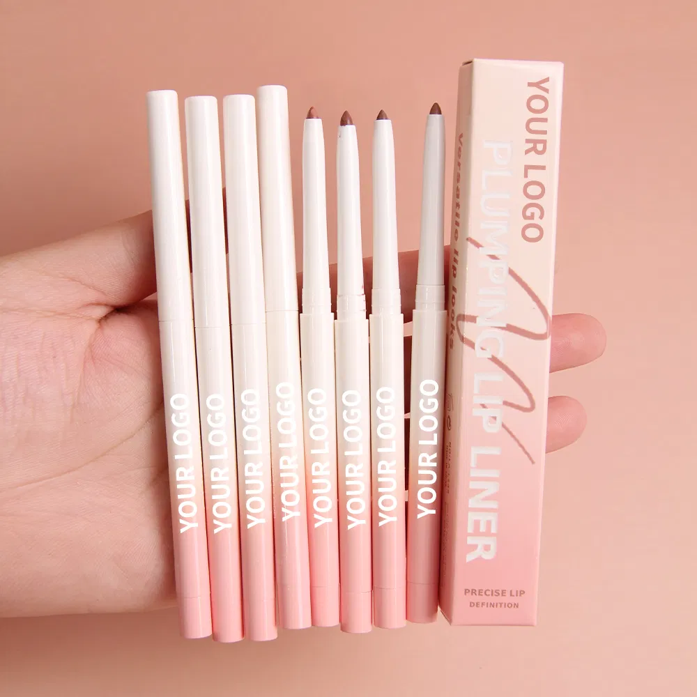 High Pigment Matte Retractable Creamy Brown Pink Lip Liner Waterproof Lipliner Pencil