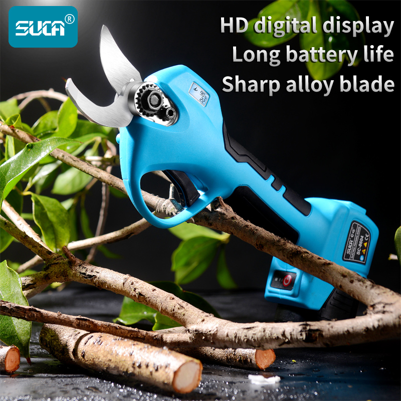 Suca 28mm Finger Protet LED Cordless Electric Pruning Shear and Cordless Pruner Sc-8604
