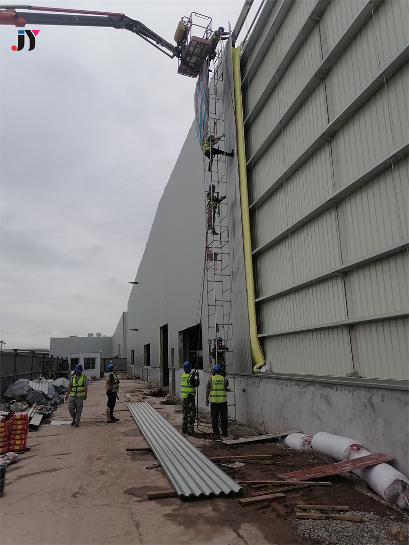 Hot Rolled Welded Steel H Beams Columns Strong Frame Warehouse Workshop for Customization
