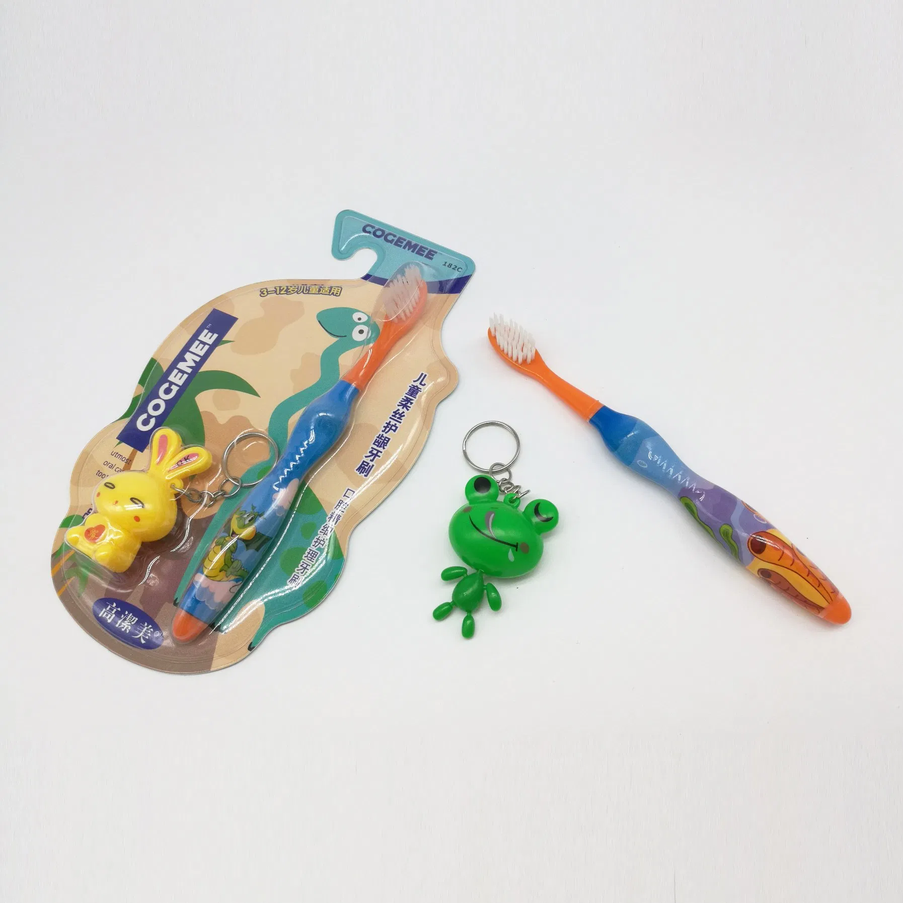 Kid/Child/Children Toothbrush with Slender & Soft Bristles Key Included