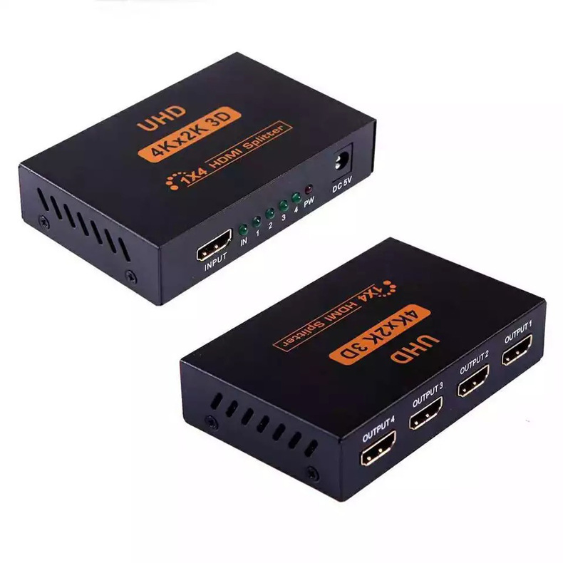 4way HDMI Splitter Support 3D and 4K