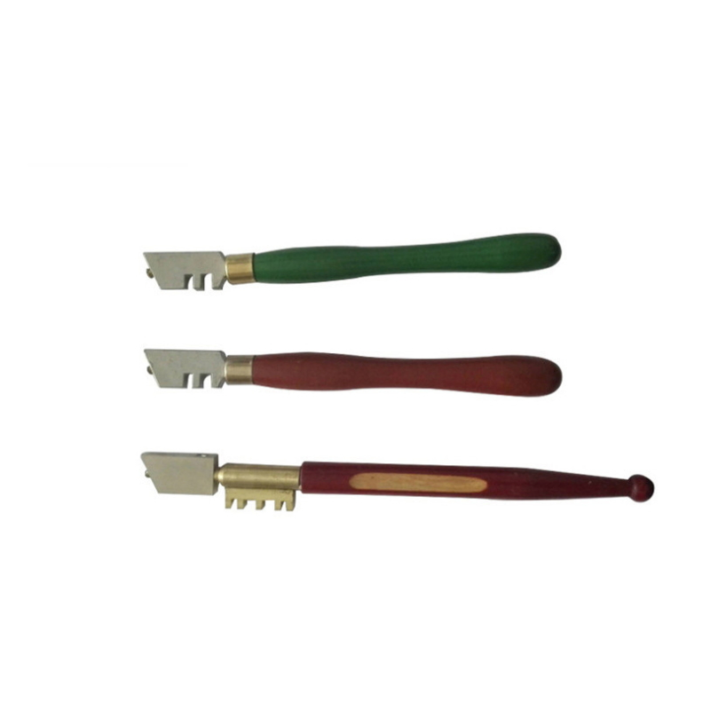 Safety Wooden Handle Glass Cutter Use for Tile and Glass Cutter Tc-03