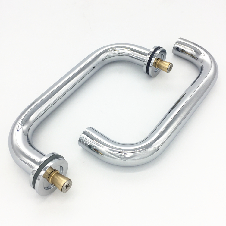 Stainless Steel Shower Hinge U-Shape Pull for Glass Door Handle