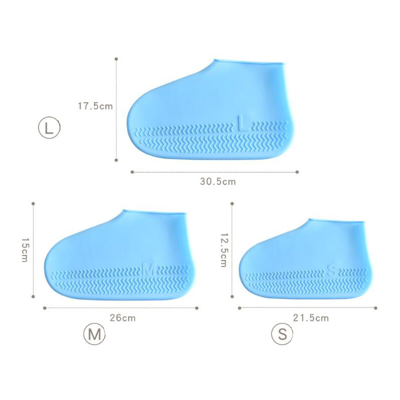 Reusable Silicone Shoe Covers Waterproof Fold-Able Anti-Slip Cycling Outdoor Shoe Esg12206