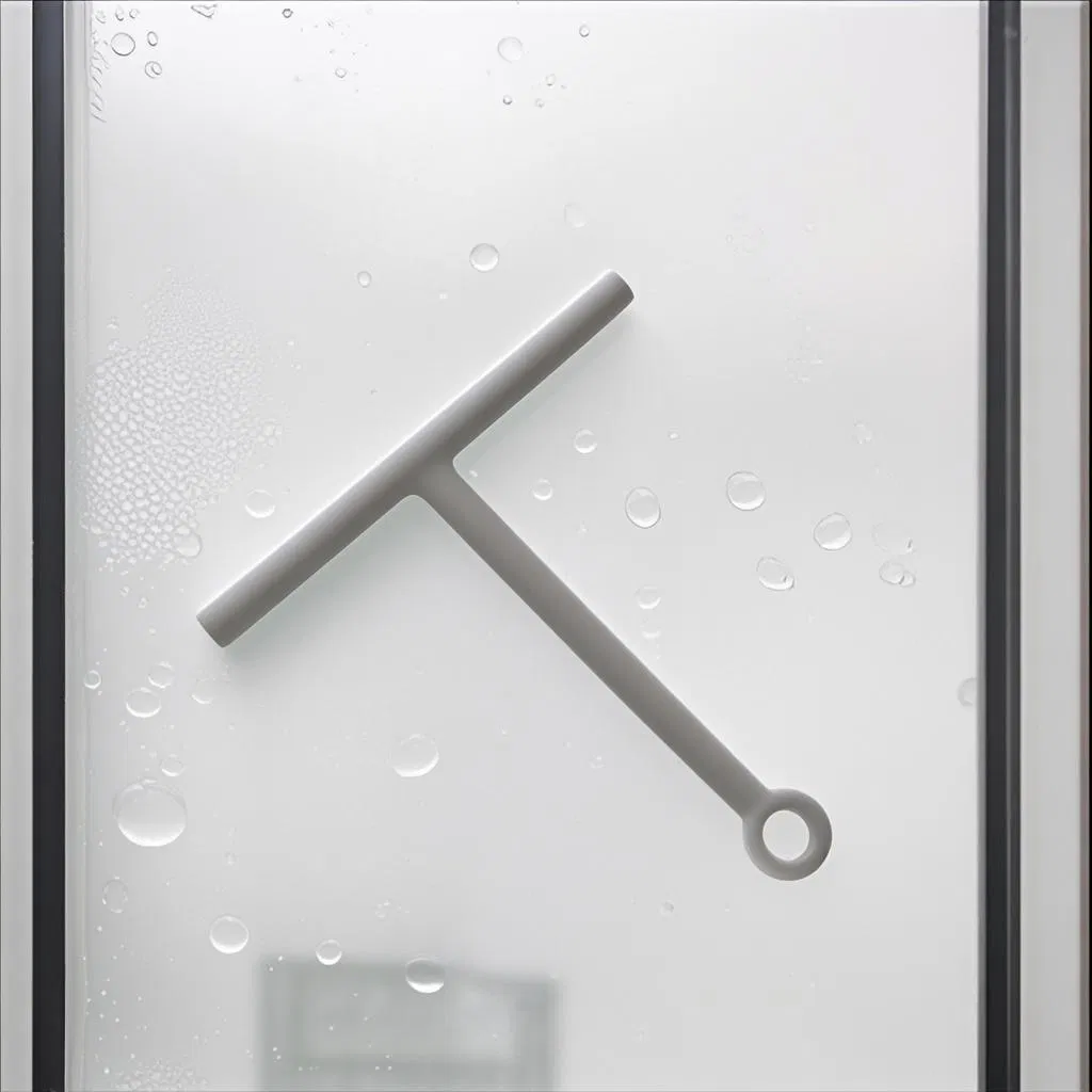 Custom Logo Cleaner Cleaning Kit Silicone Head Bathroom Glass Scraper Floor Window Squeegee Clean Scraper