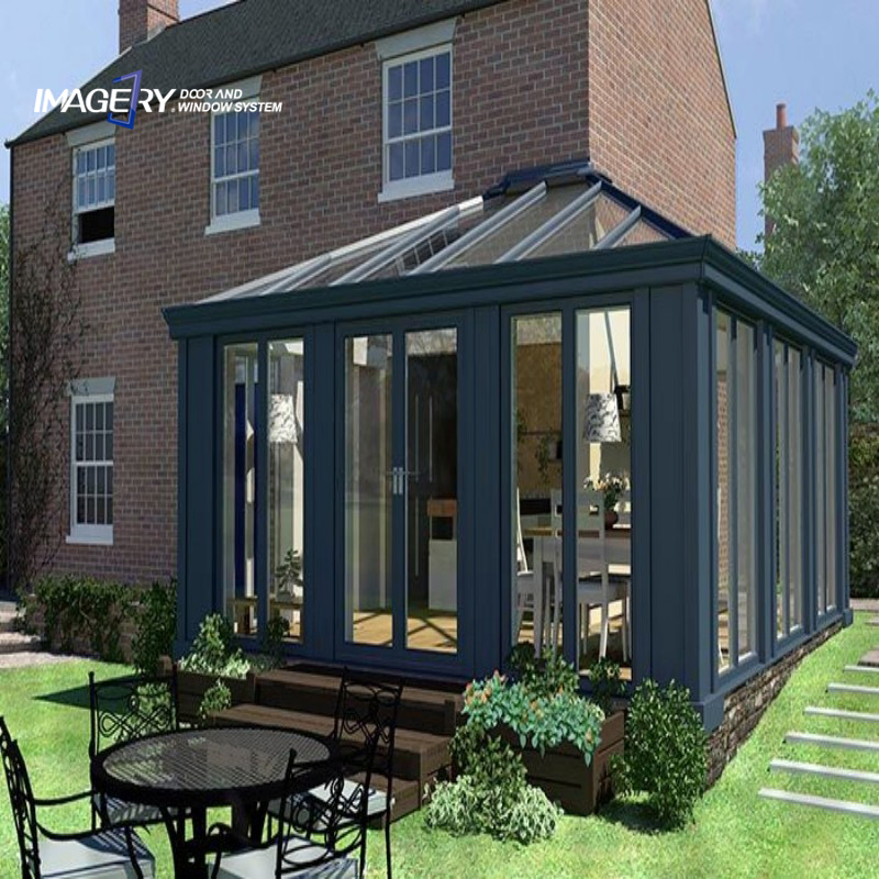 High Quality Double Glass Outdoor Customized Aluminum Frame Winter Garden Sunroom